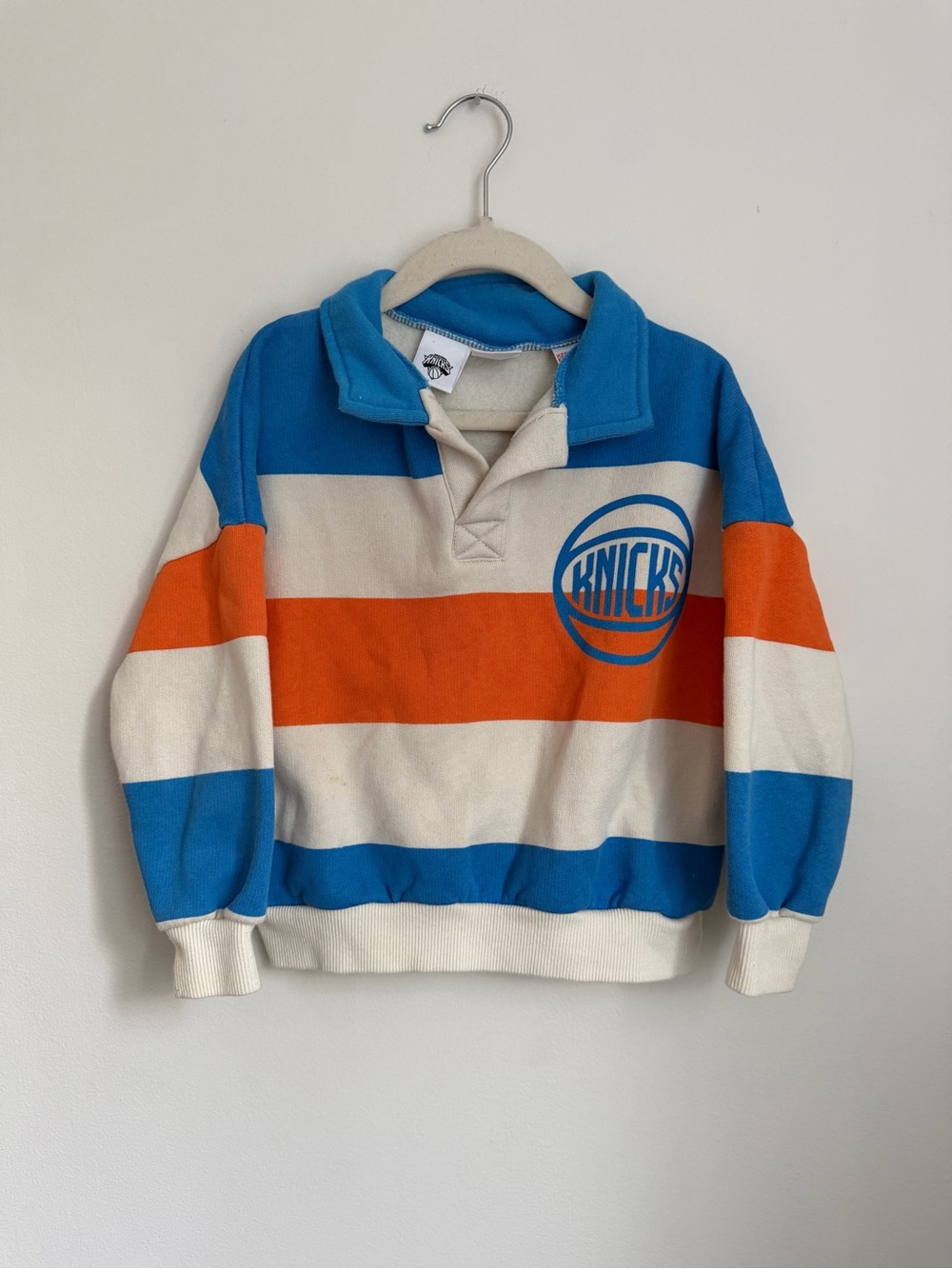 Zara x NBA NY Knicks Kids Striped Rugby Sweater (Size 3-4)